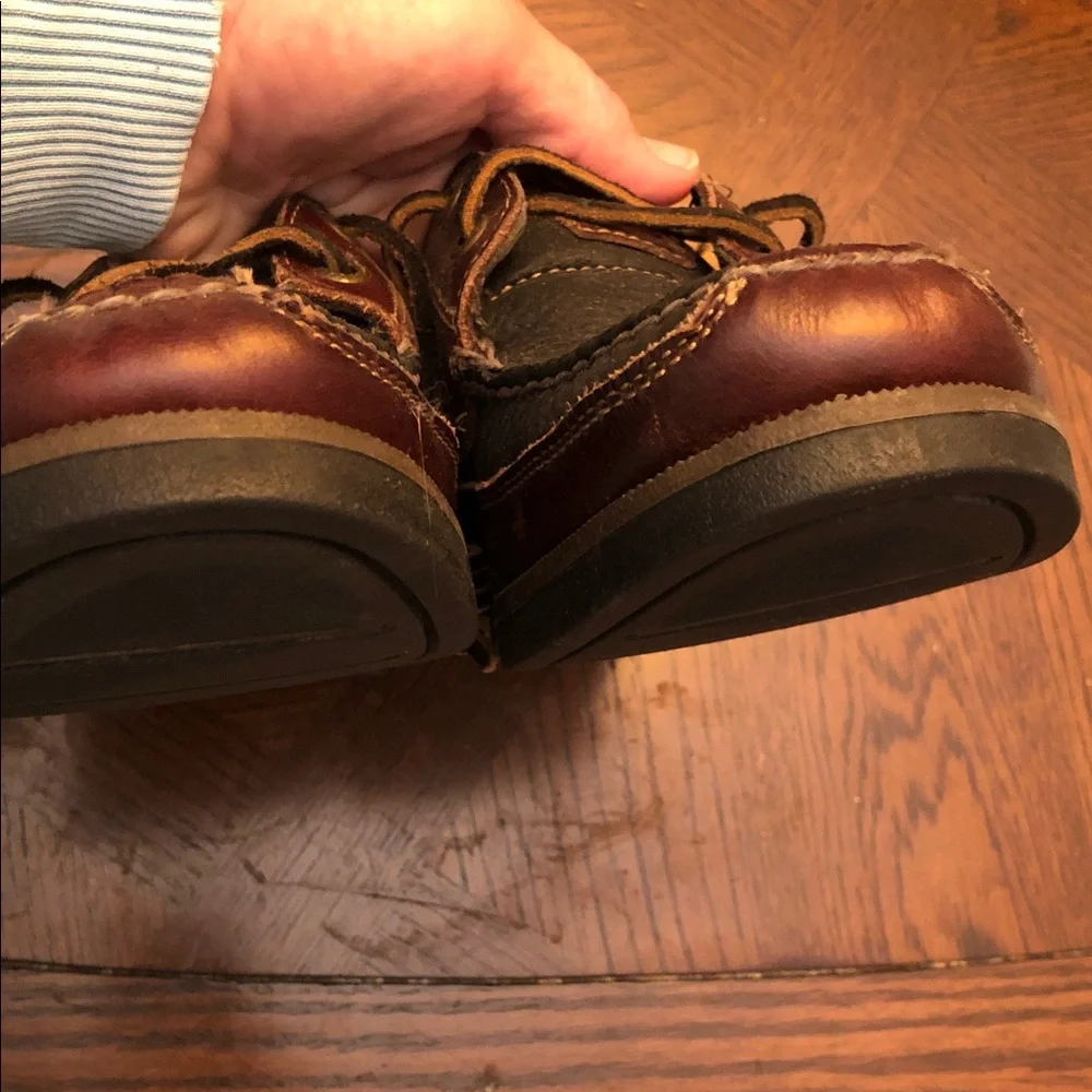 Sperry Two-Tone Brown Leather & Dark Brown Boat Shoes